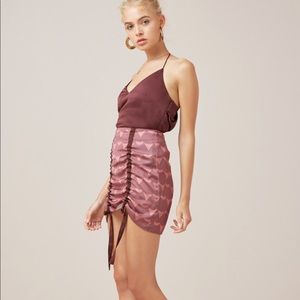 FINDERS KEEPERS DIRECTION plum SKIRT Small